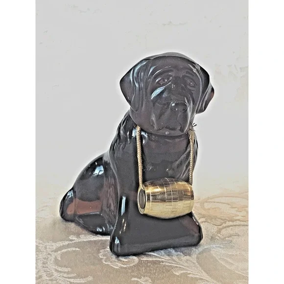 Vintage Avon St. Bernard Dog Cologne Aftershave Bottle Decanter ~ Empty - Picture 2 of 7